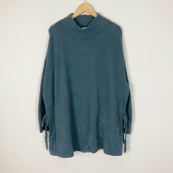 J.Jill Oversized Comfy Mock Neck Tunic Sweater Pullover Fuzzy Size M/L Women's - Picture 1 of 4